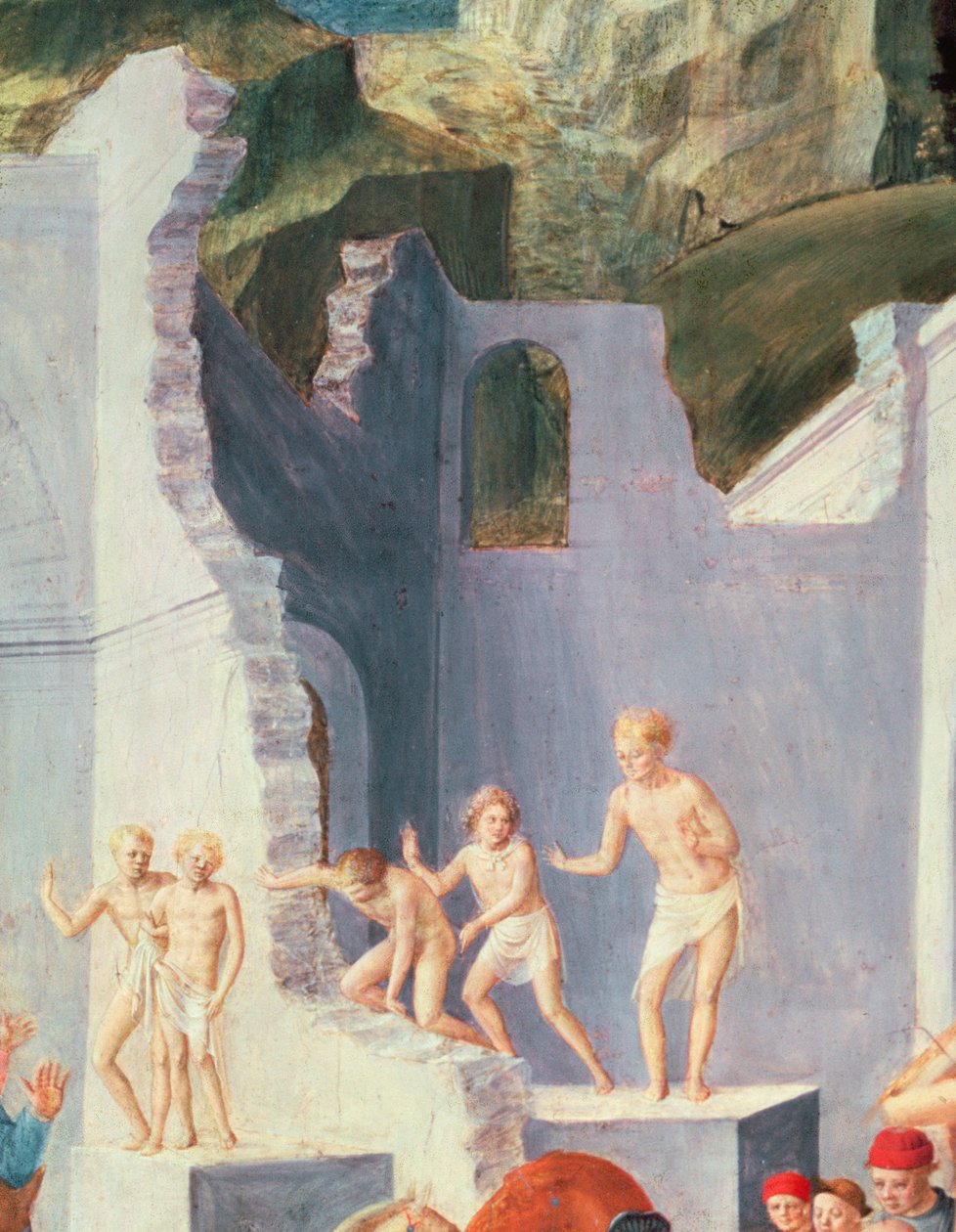 Tilbedelse af Magi, (detaljer) af Fra Angelico