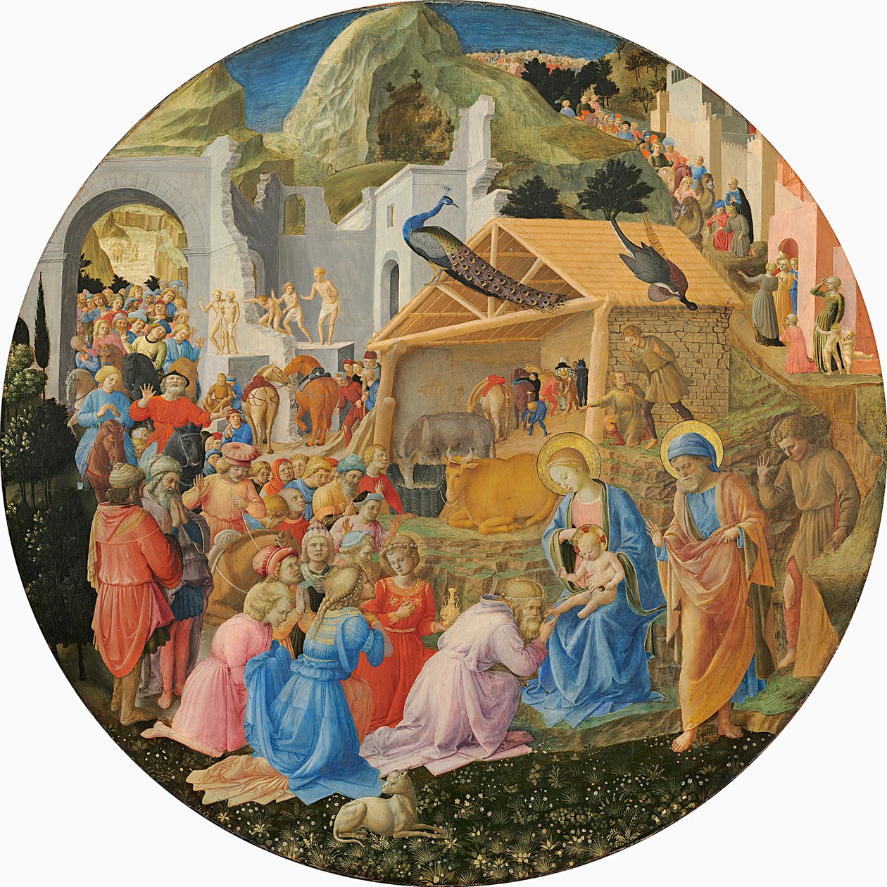 The Adoration of the Magi, ca. 1440-60 (tempera på panel) af Fra Angelico