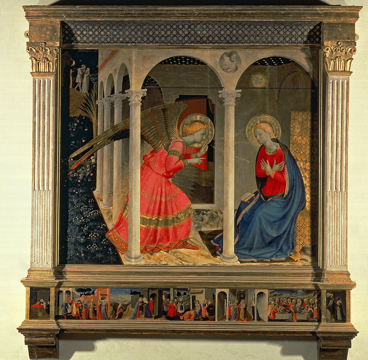 Bebudelsen (Cortona altertavle), ca. 1438 (tempera på panel) af Fra Angelico