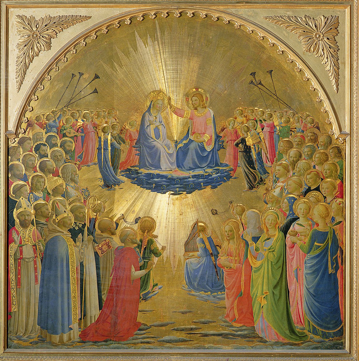 Jomfruens kroning, ca. 1440 (tempera på panel) af Fra Angelico