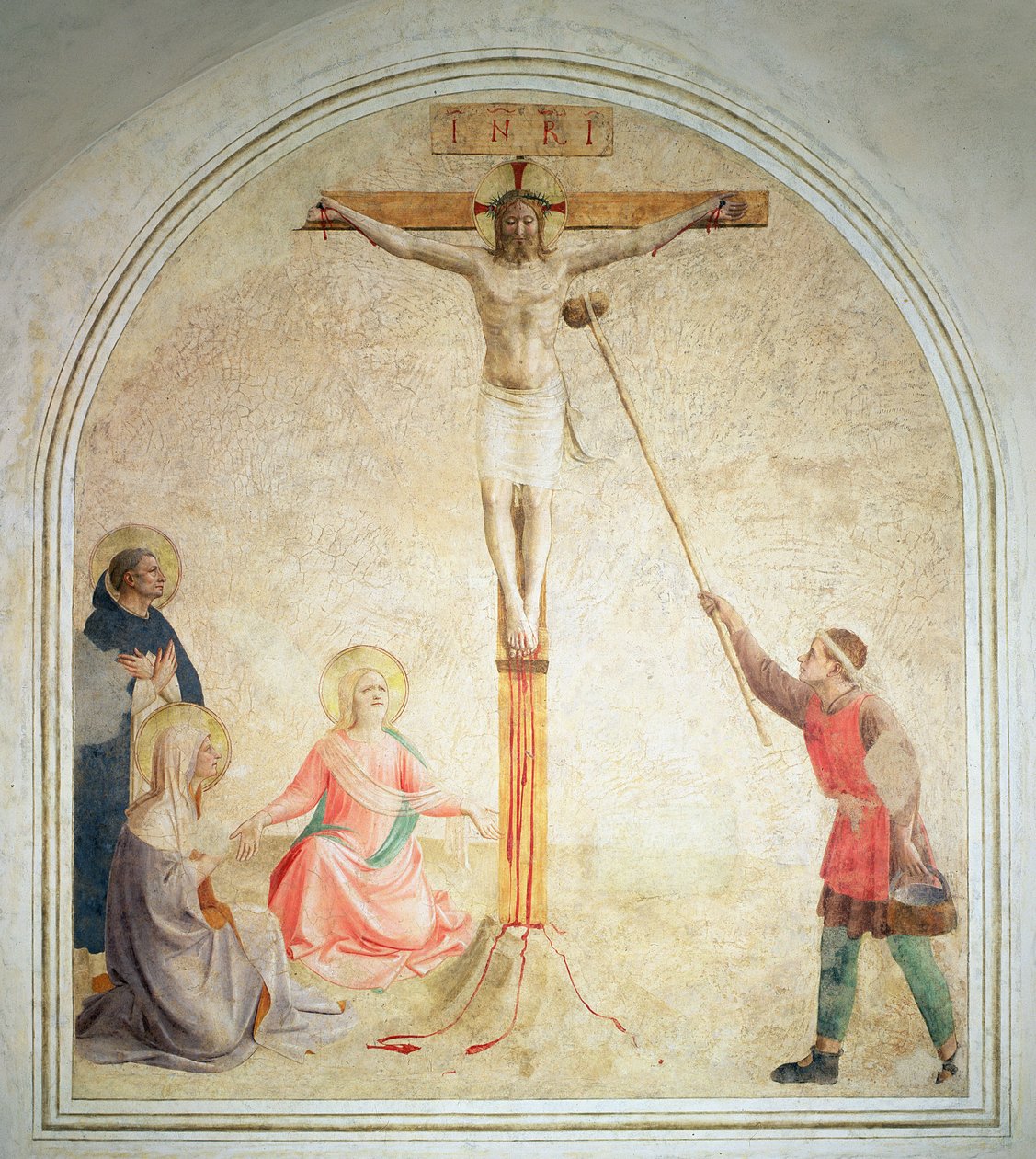 Korsfæstelsen med svampebæreren, 1442 af Fra Angelico