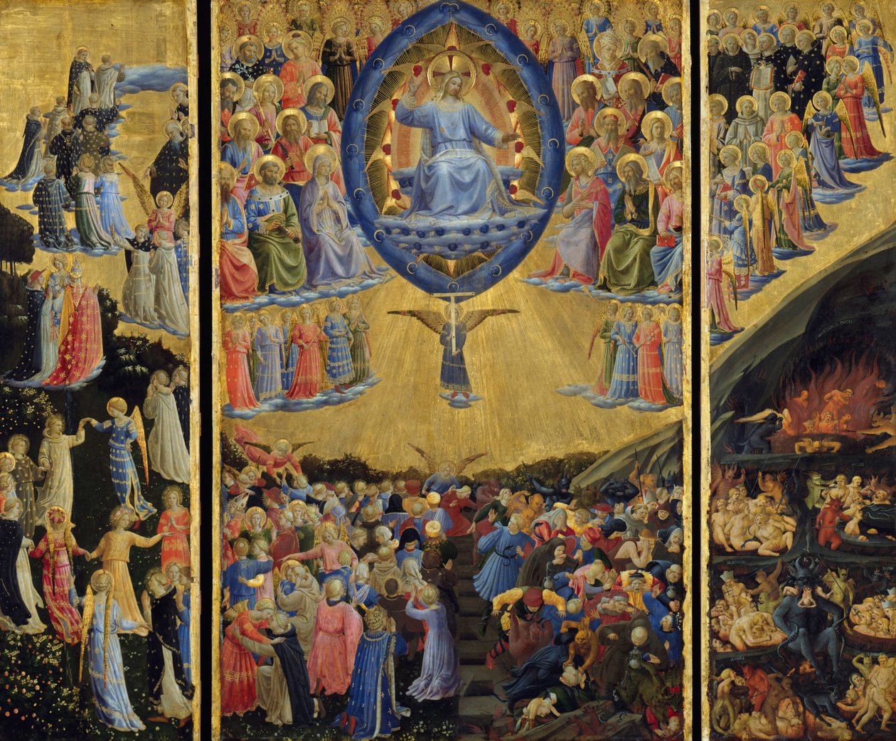 Den sidste dom (vinget alter) af Fra Angelico