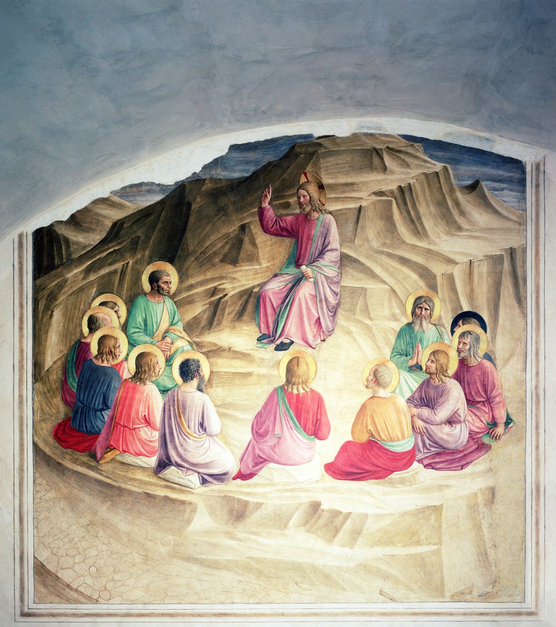 Bjergprædikenen, 1442 af Fra Angelico