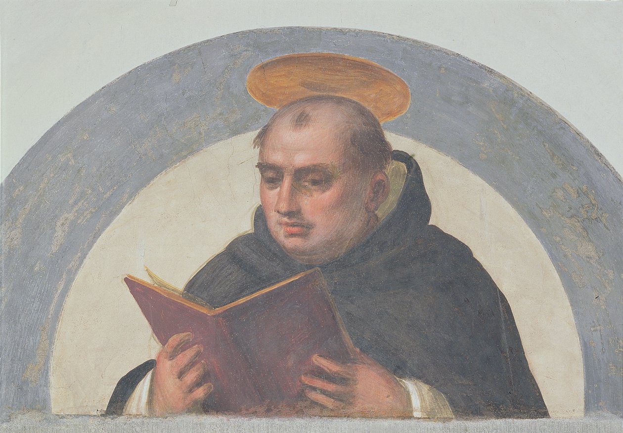 St. Thomas Aquinas Reading, c.1510-11 af Fra Bartolommeo