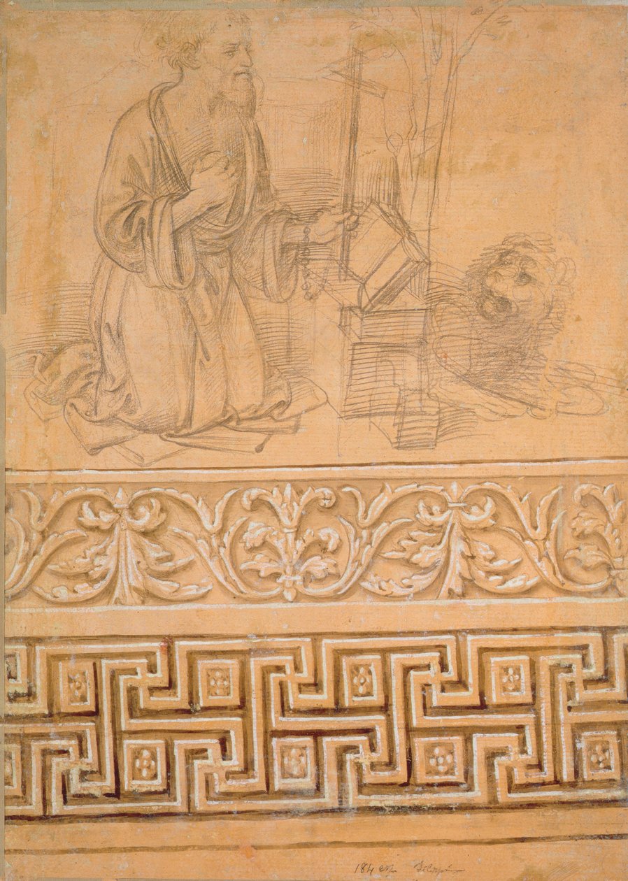 St. Hieronymus i bod, med en løve af Fra Filippo Lippi