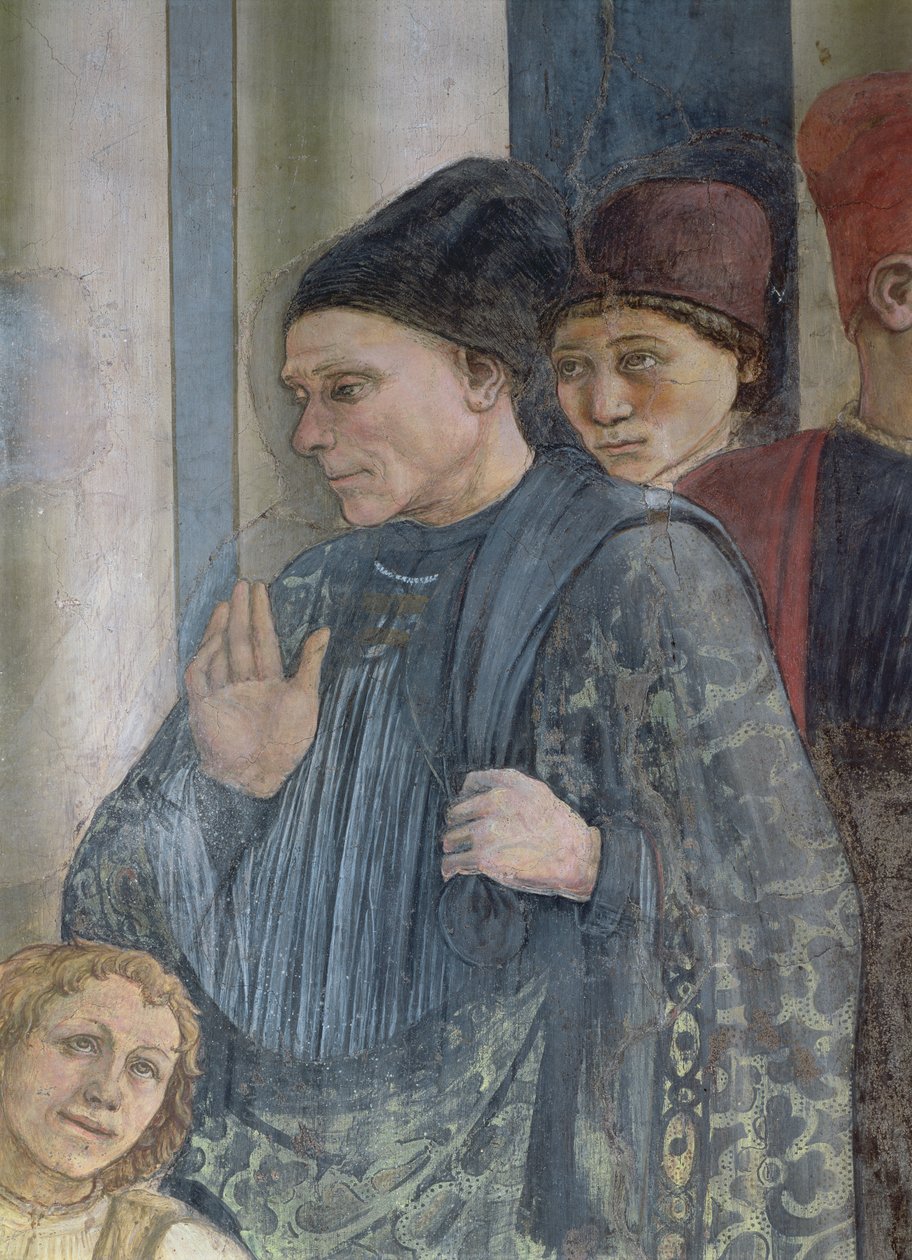 Fejringen af Sankt Stefans relikvier (detaljer) 1452-66 (se også 63781 og 63782) af Fra Filippo Lippi