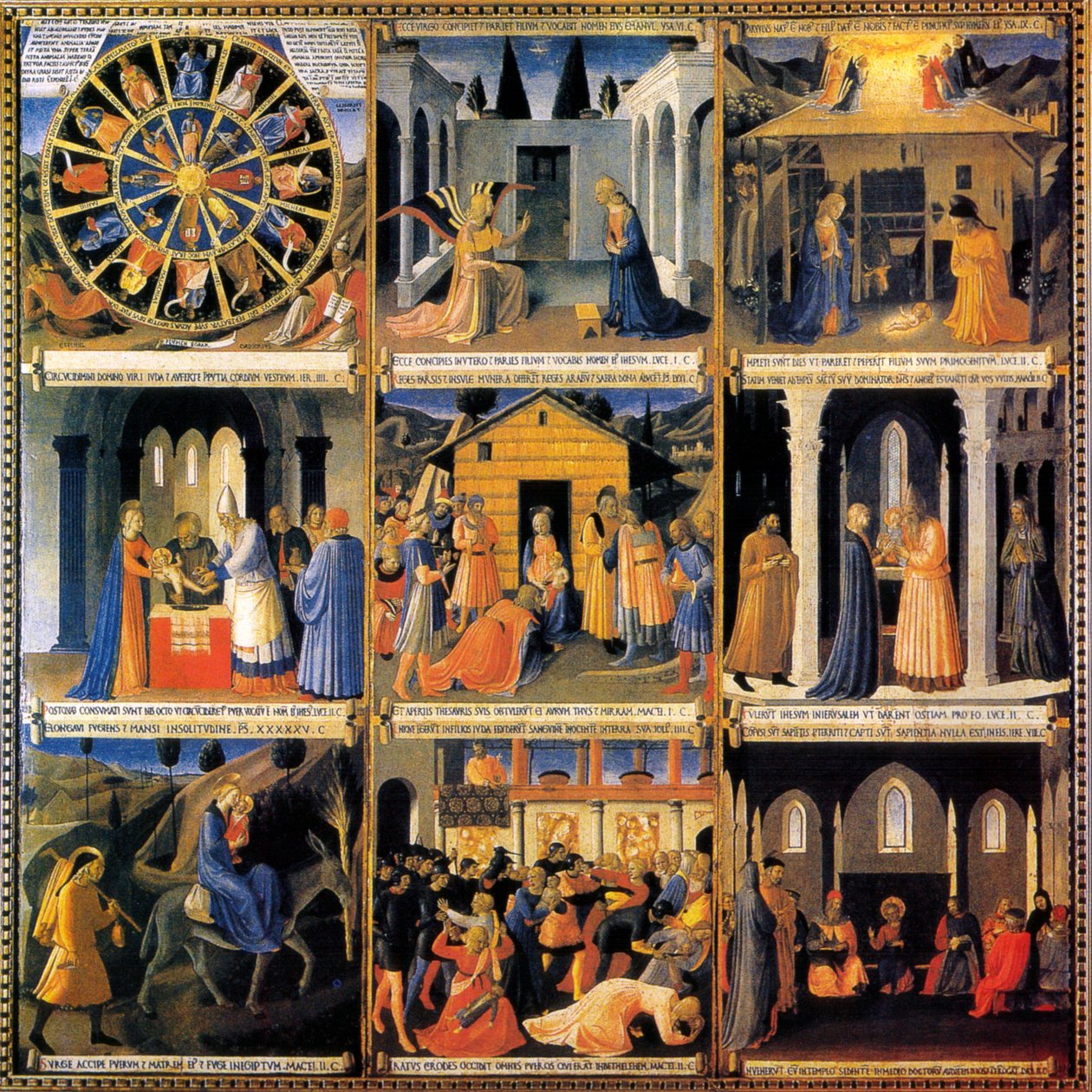 Sølvfarvet skab af Fra Angelico