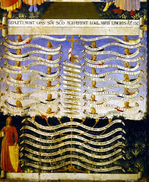 Lex Amoris (tempera på panel) af Fra Angelico