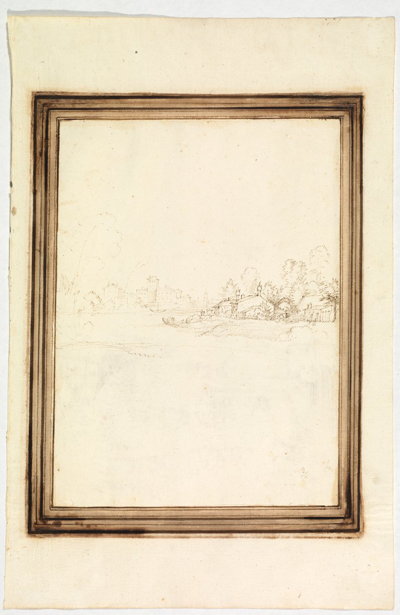 By ved bredden af en flod af Fra Bartolomeo