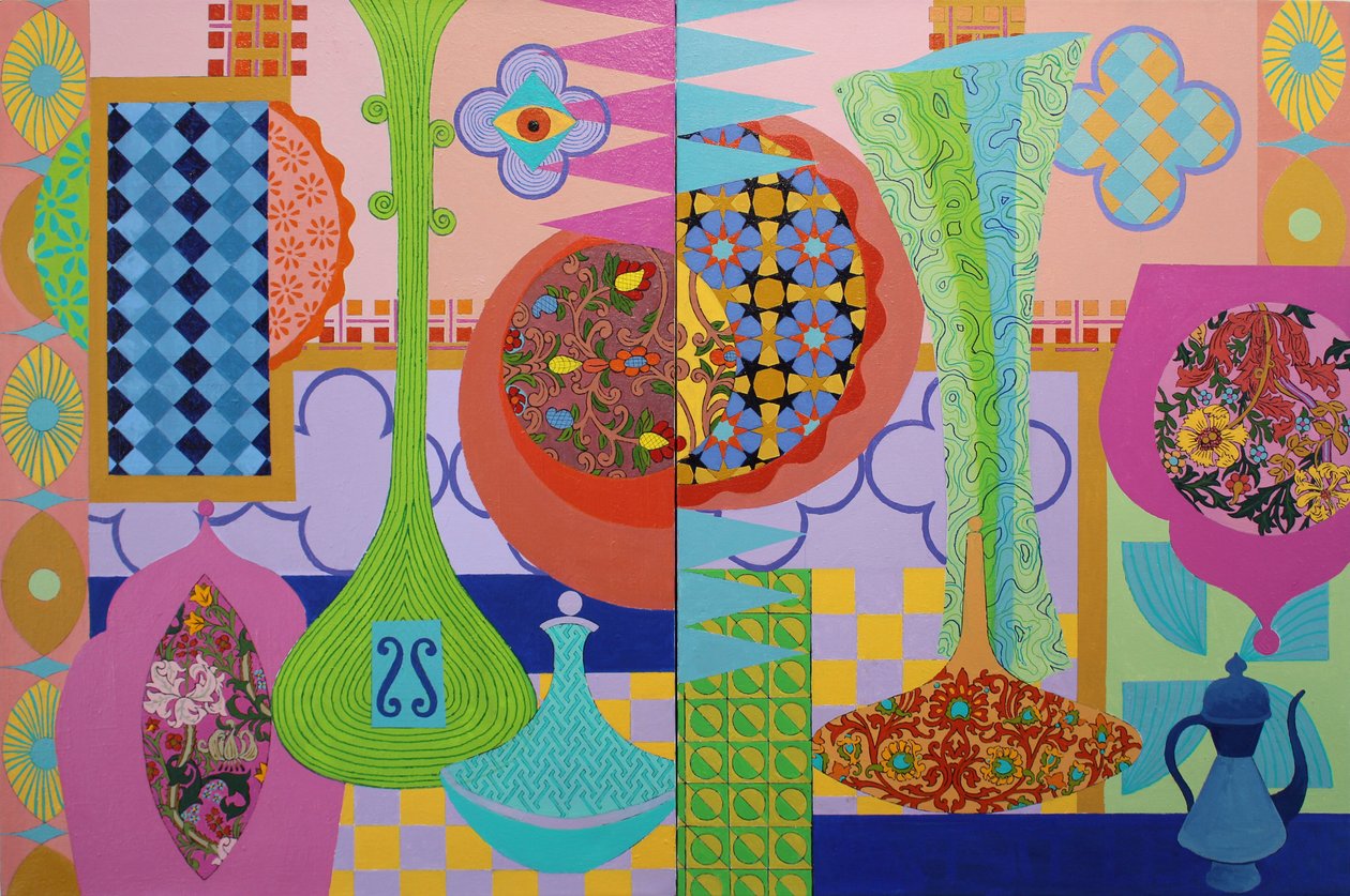 Abundance, 2023 (akryl på lærred) af Frances Ferdinands