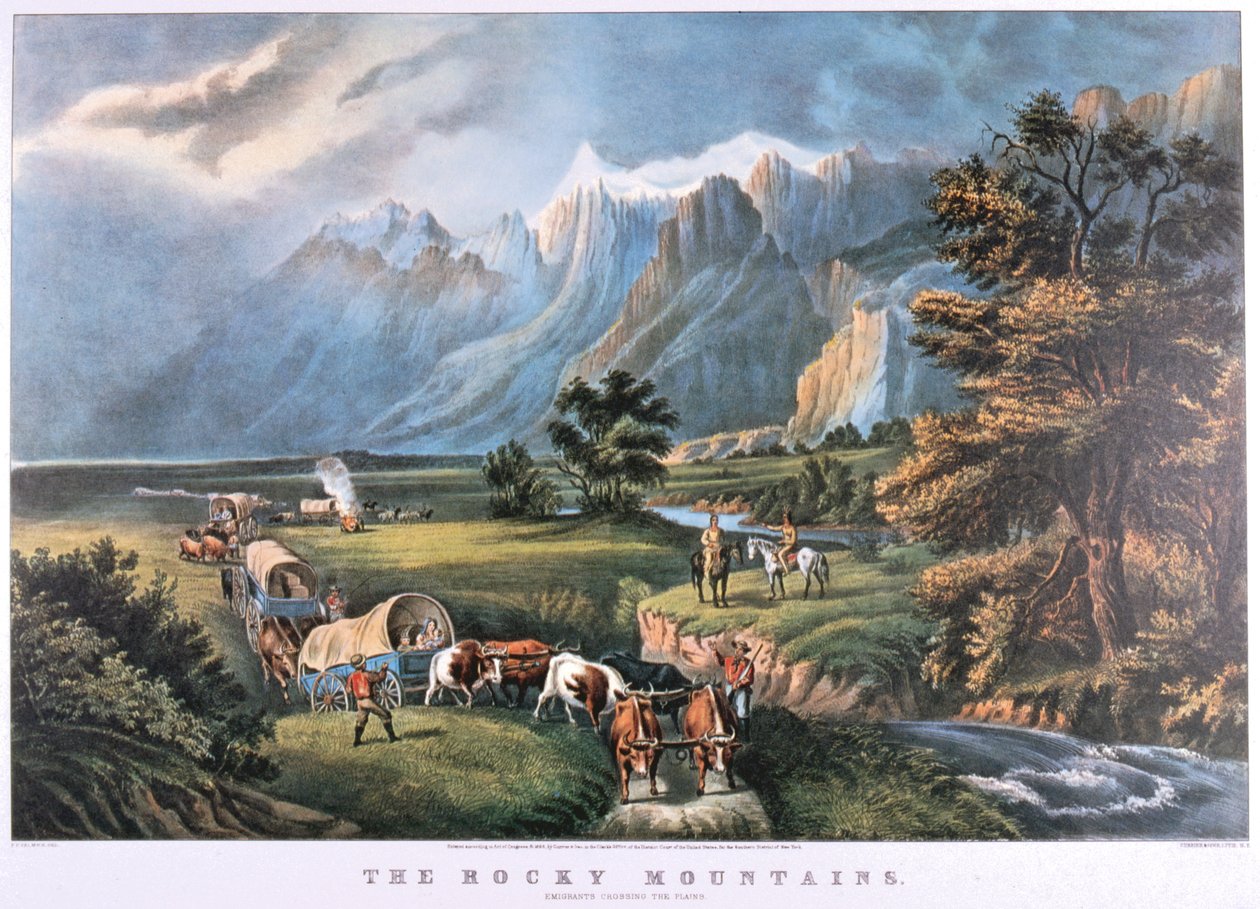 Rocky Mountains, c1834-c1876 af Frances Flora Bond Palmer