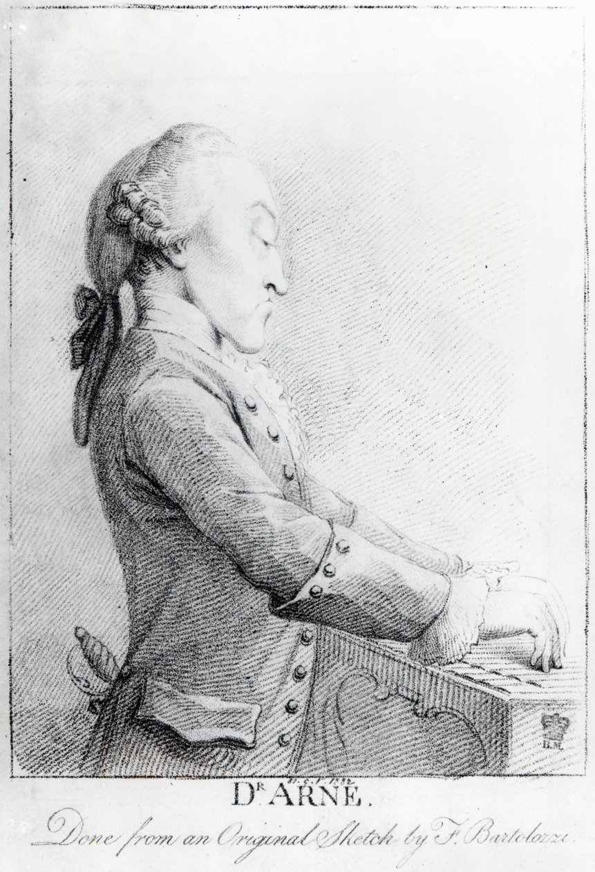Thomas Augustine Arne af Francesco Bartolozzi