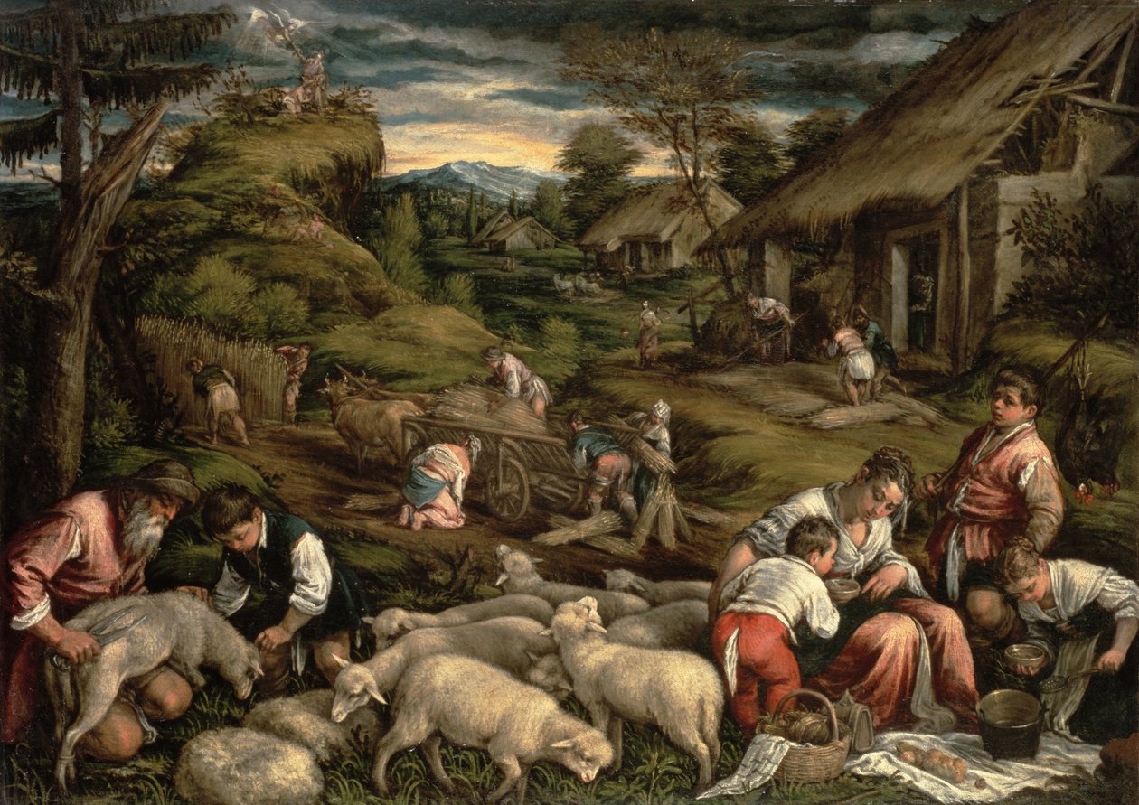 Sommer, 1576, (for detaljer se 65686) (se også 75815) af Francesco Bassano