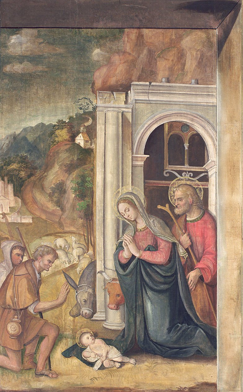 Tilbedelse af hyrderne, 1517 af Francesco Casella