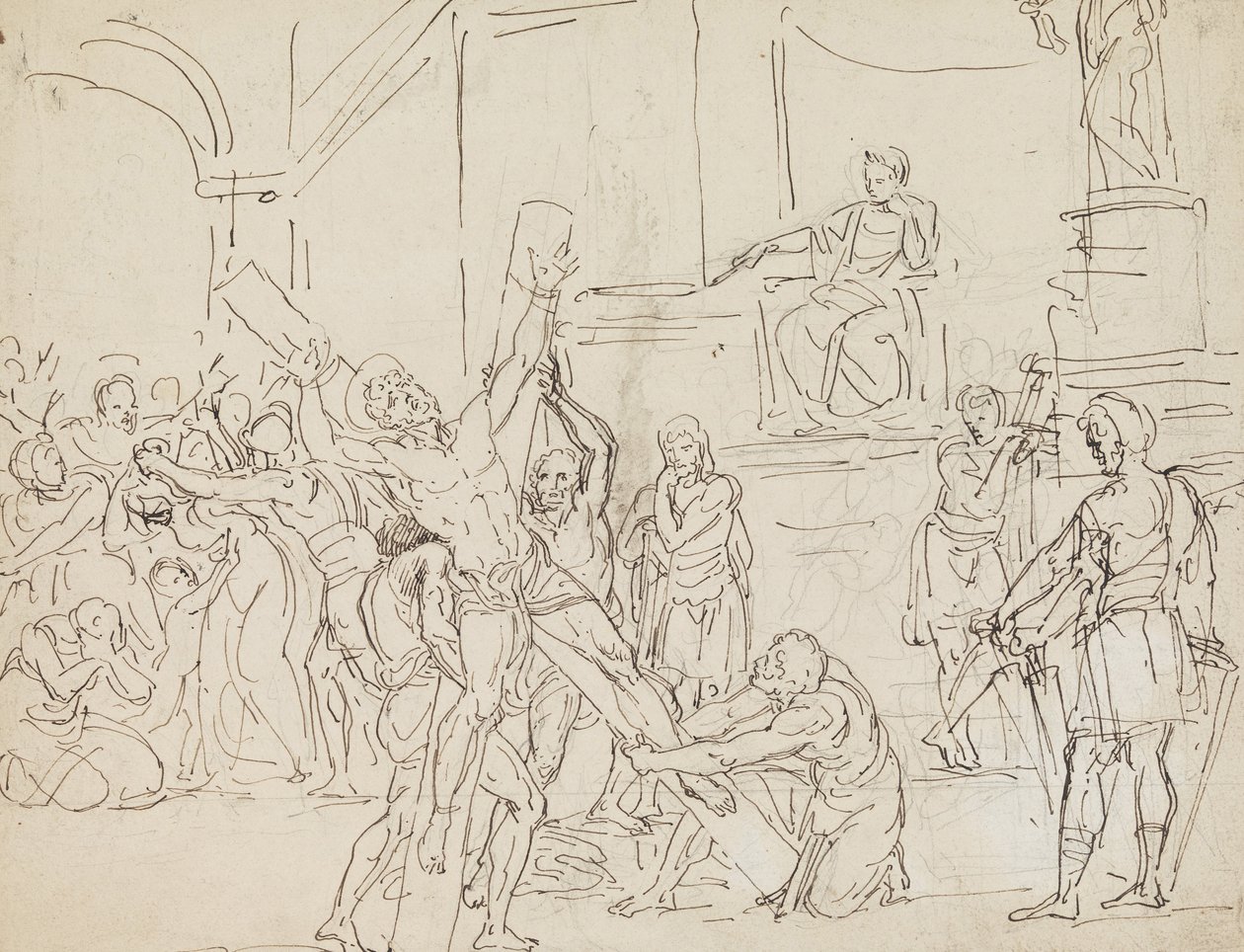 Martyrium af Sankt Andreas af Francesco Coghetti