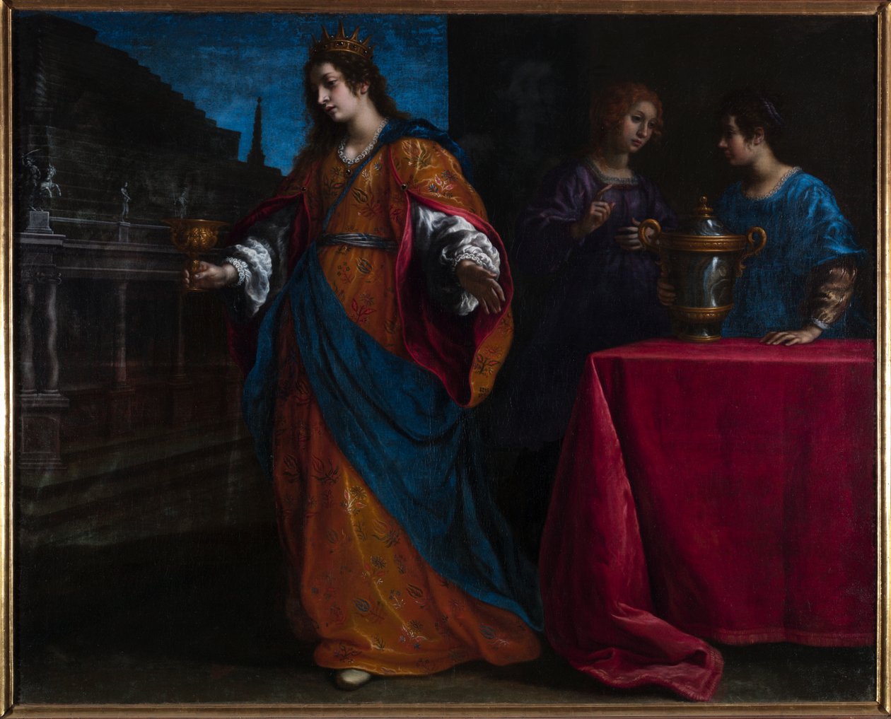 Artemesia drikker asken fra Mausolus, ca. 1625 af Francesco Curradi