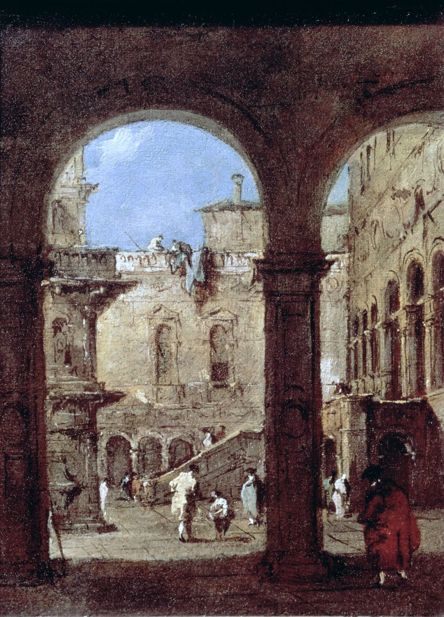 Arkitektonisk Capriccio, ca. 1770 af Francesco Guardi