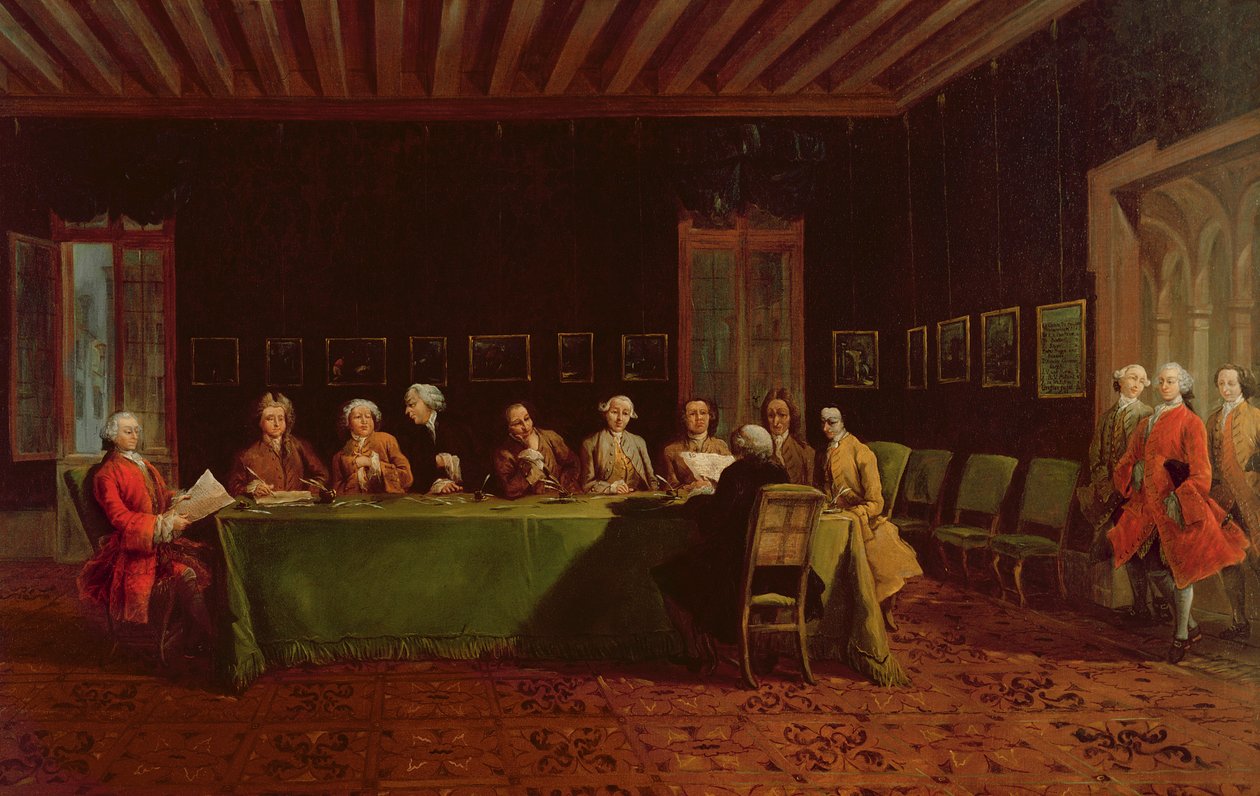 Diplomatmøde af Francesco Guardi