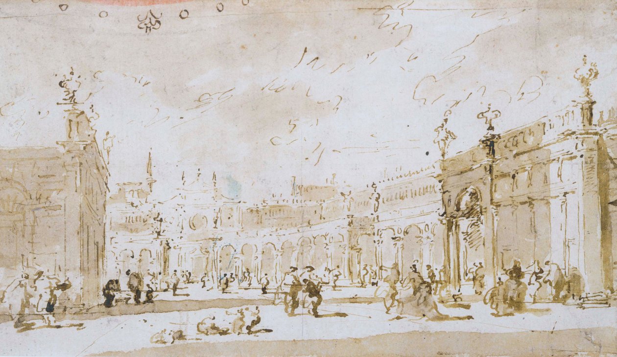 Markuspladsen af Francesco Guardi