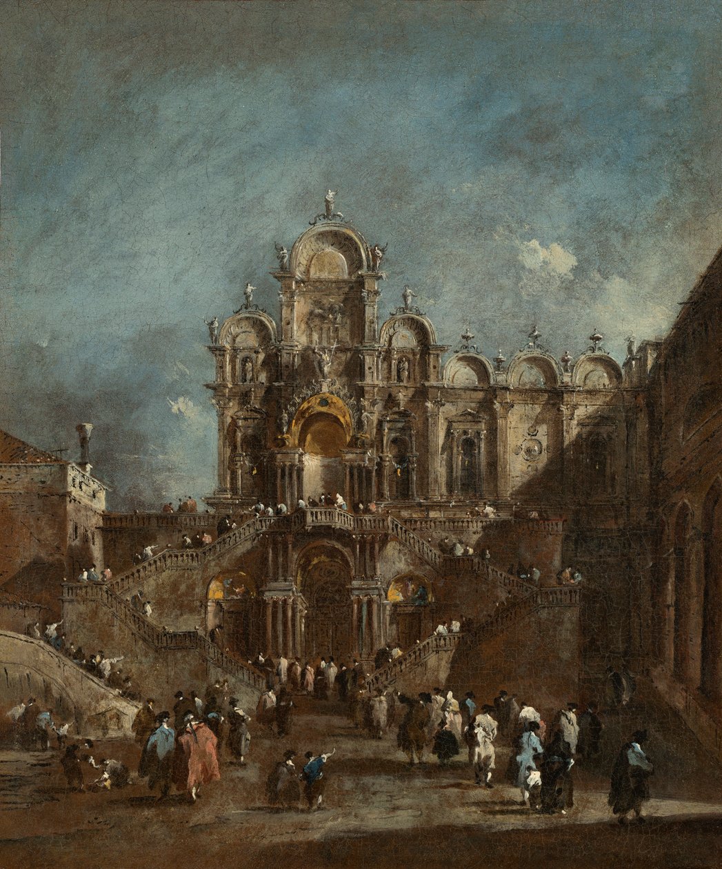 Midlertidig Tribune i Campo San Zanipolo, Venedig, ca. 1782 af Francesco Guardi