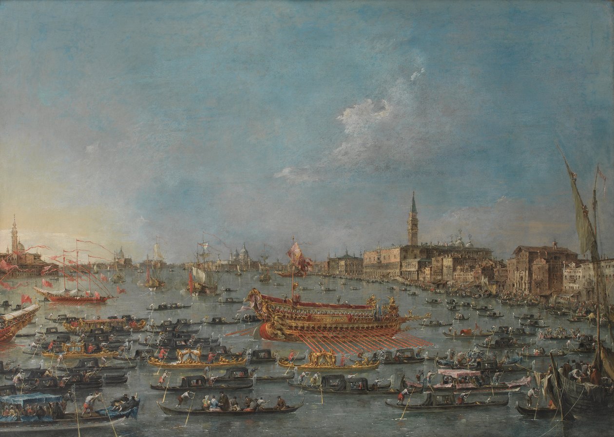 Bucintoro -festivalen i Venedig af Francesco Guardi