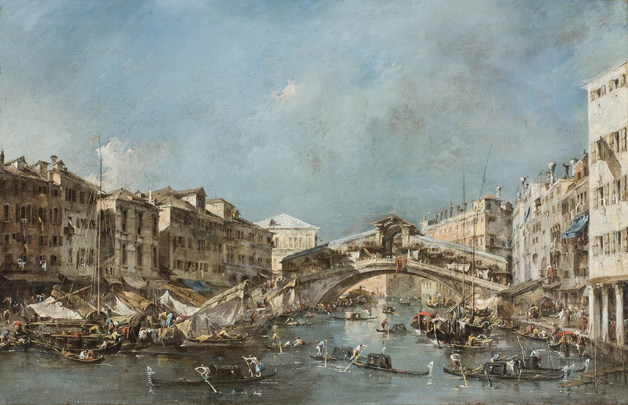 Rialtobroen, ca.1775 af Francesco Guardi