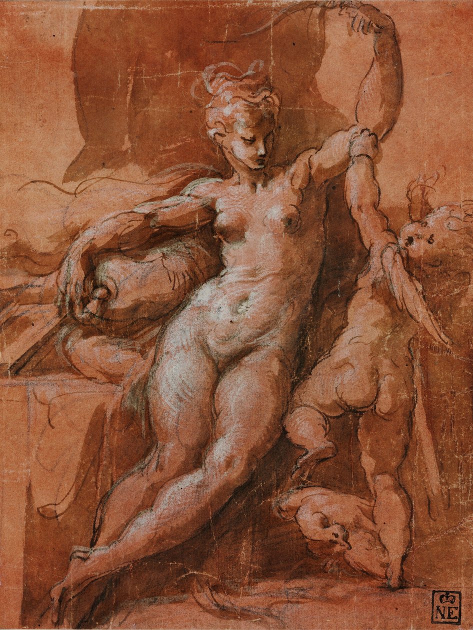Venus afvæbner Amor af Parmigianino
