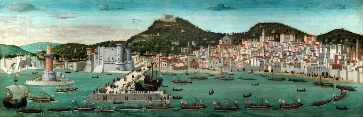 Tavola Strozzi, 1472-3 (tempera på panel) af Francesco Rosselli