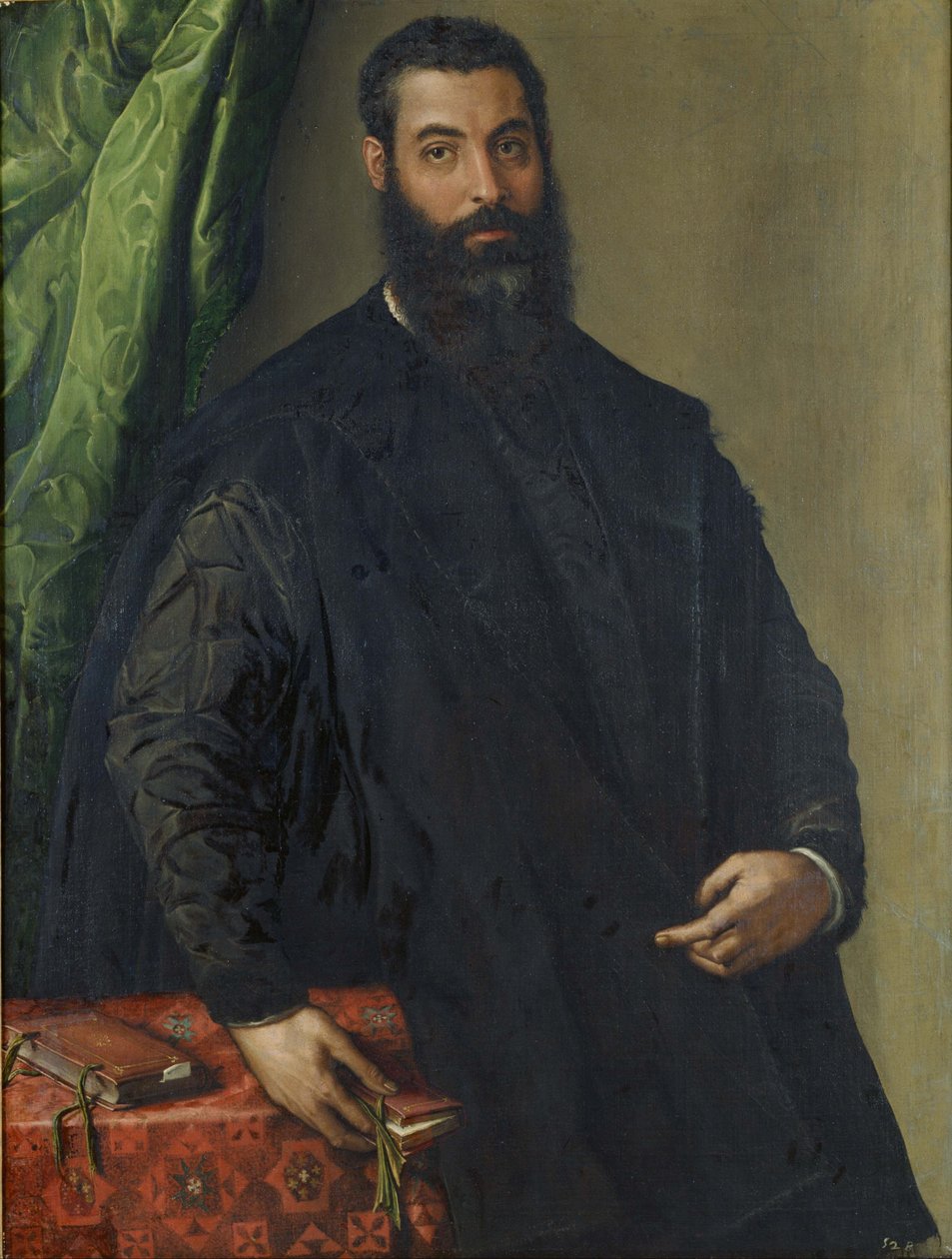 Portræt af en mand af Francesco de Rossi Salviati Cecchino