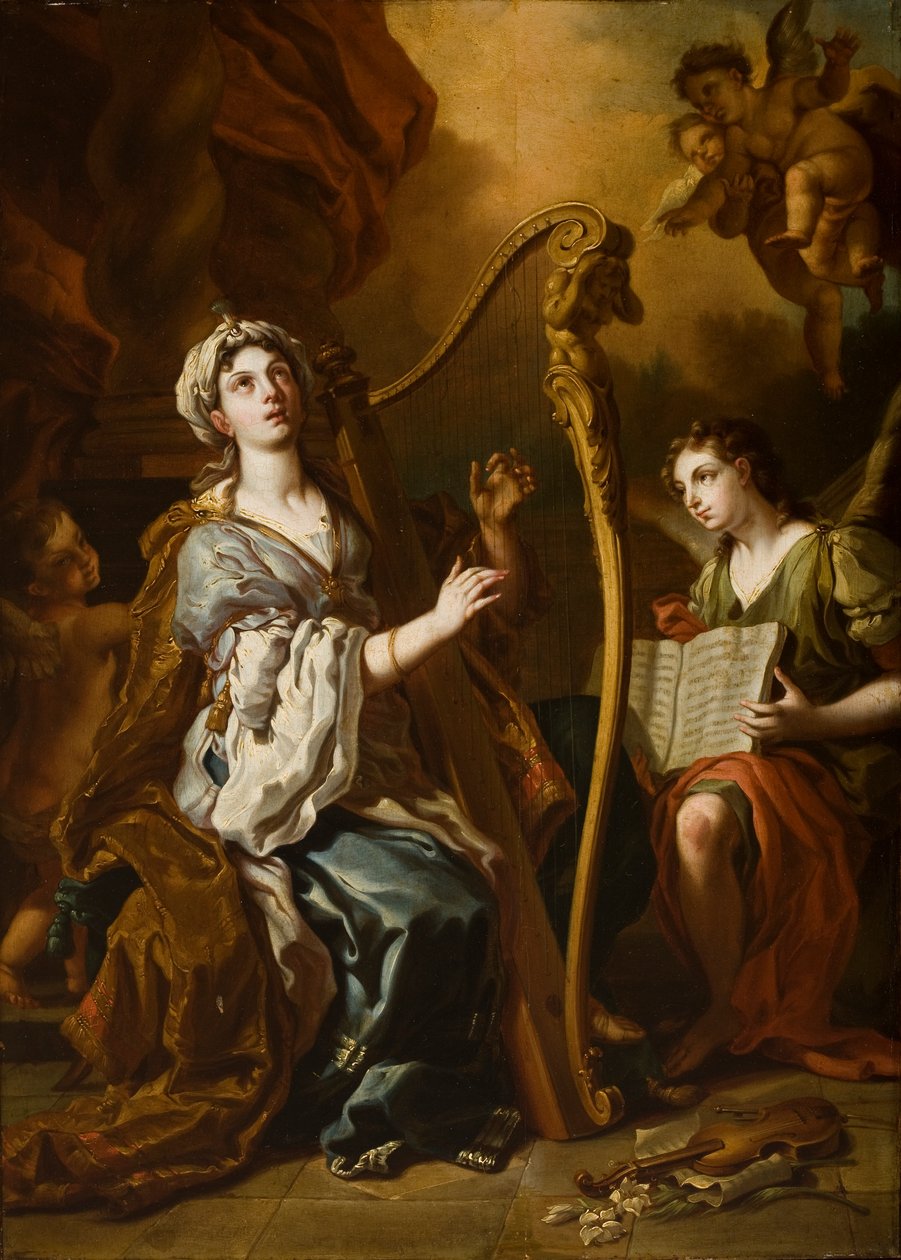 St. Cecilia af Francesco Solimena