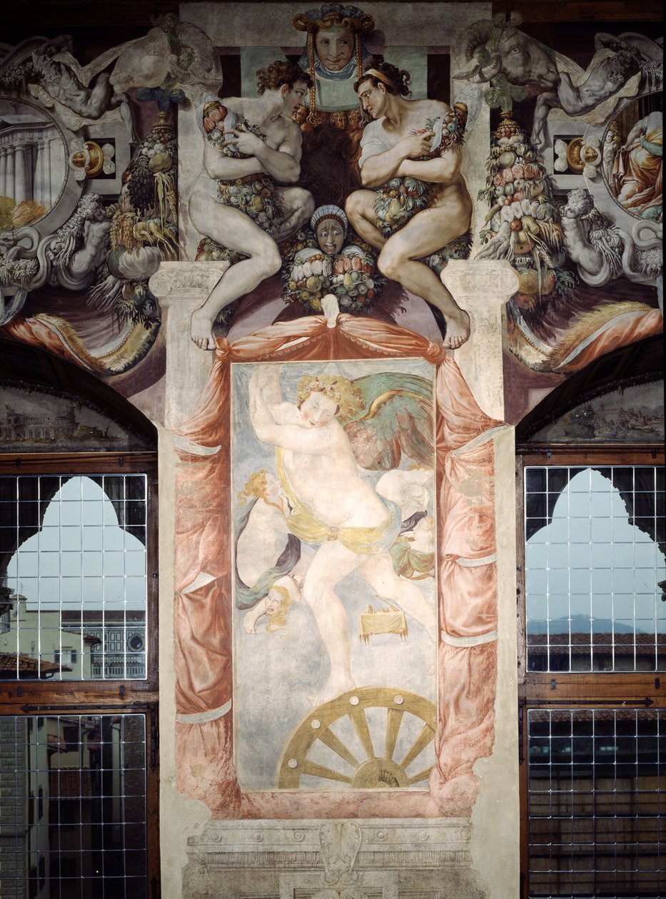 Fortune, fra Audiens Hall, 1545 af Francesco de Rossi Salviati Cecchino