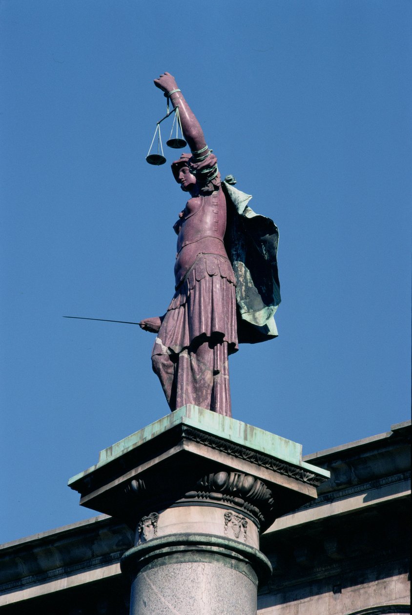 The Column of Justice, 1581 (porfyr og bronze) af Francesco del Tadda