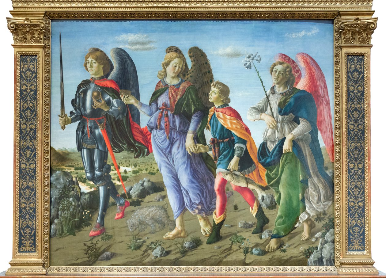 De tre ærkeengle og Tobias af Francesco (attr. to) Botticini