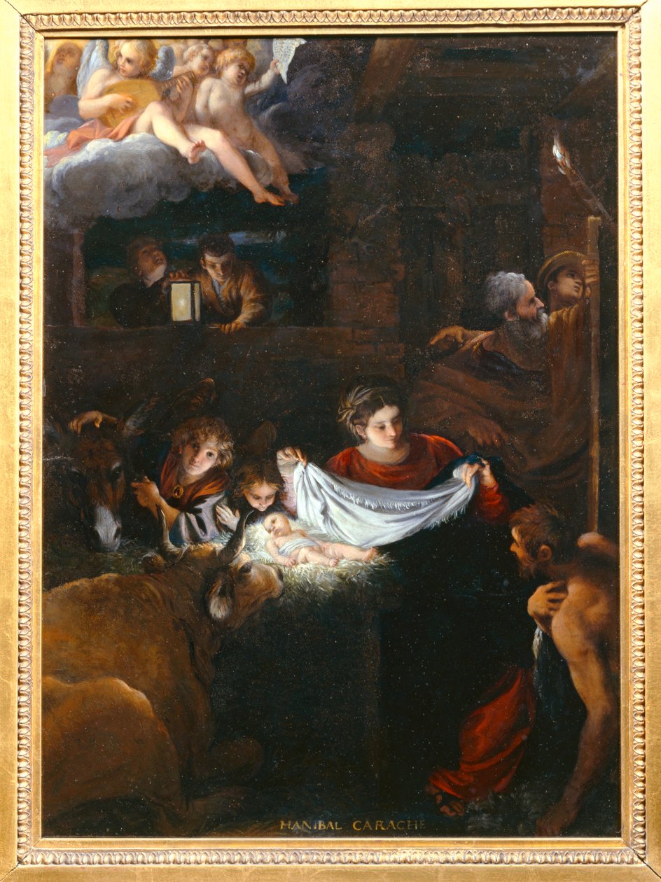 La Nativite - Fødselskirken ... af Francesco Albani