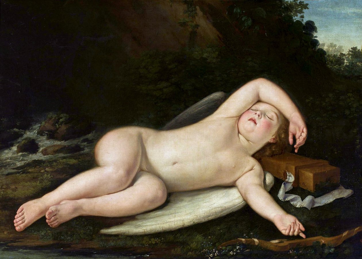 Sovende Eros af Francesco Albani