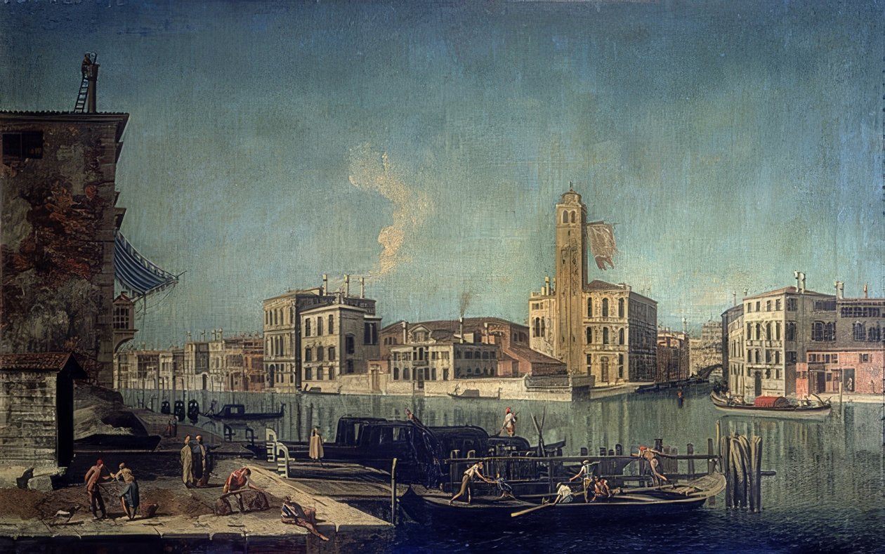 Løvernes tårn. Ca. 1735-1740 af Francesco Albotto
