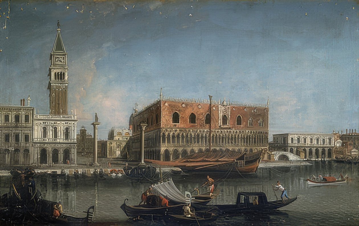 Hertugpaladset. Ca. 1735-1740 af Francesco Albotto