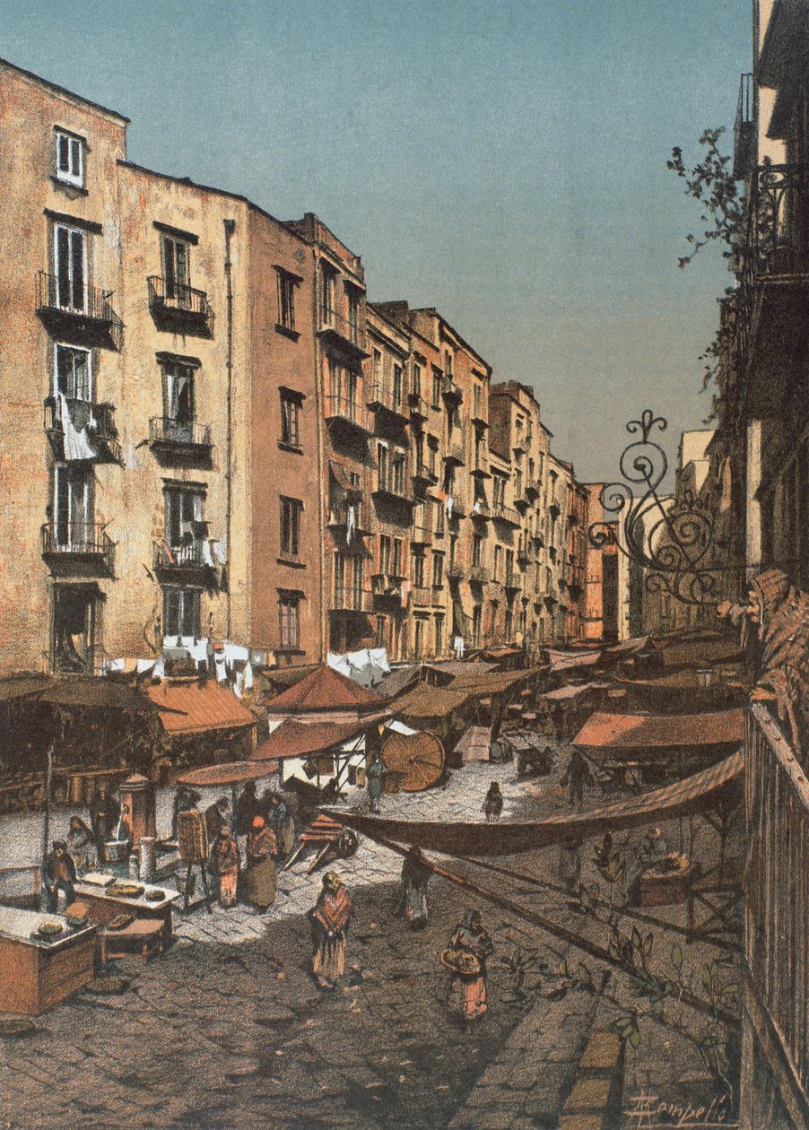 Strada Selleria til Pendino, i Napoli af Francesco Aversano