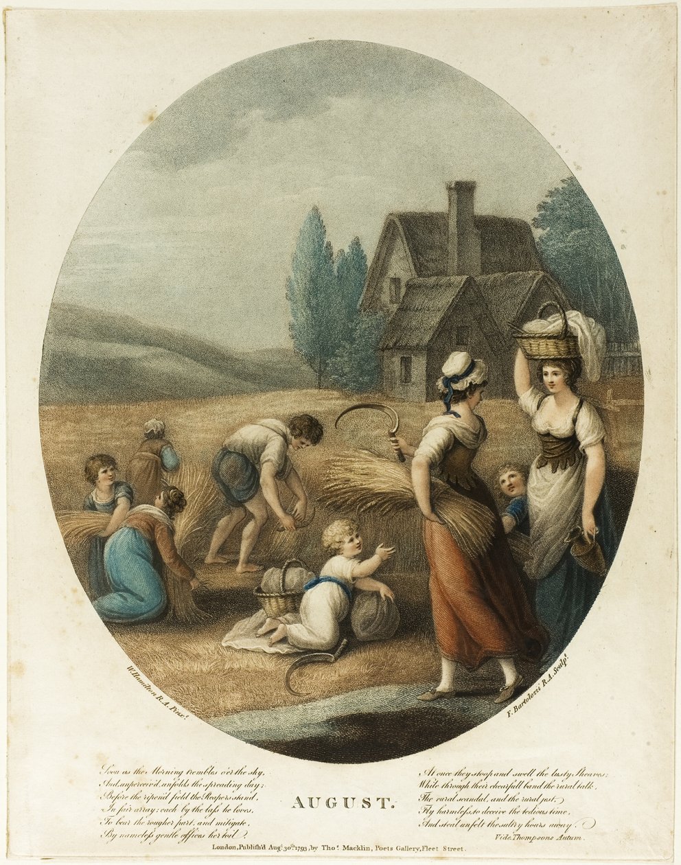 august af Francesco Bartolozzi