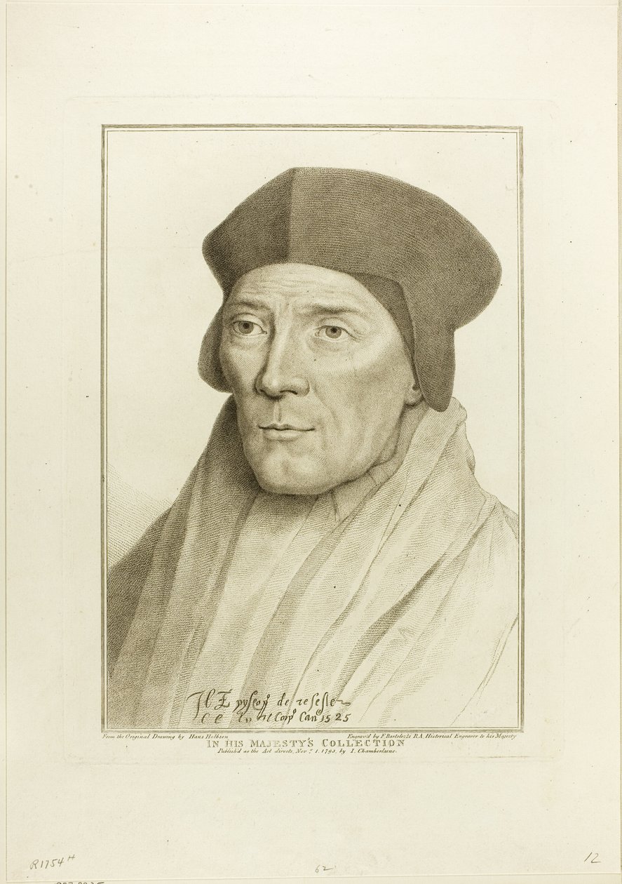 John Fisher, biskop af Rochester af Francesco Bartolozzi