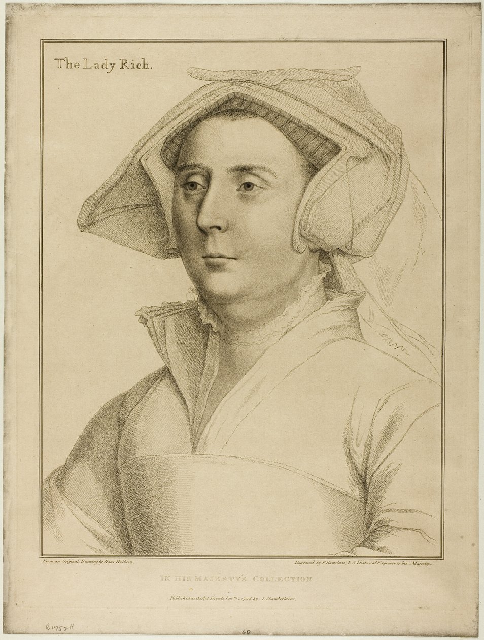 Lady Rich af Francesco Bartolozzi