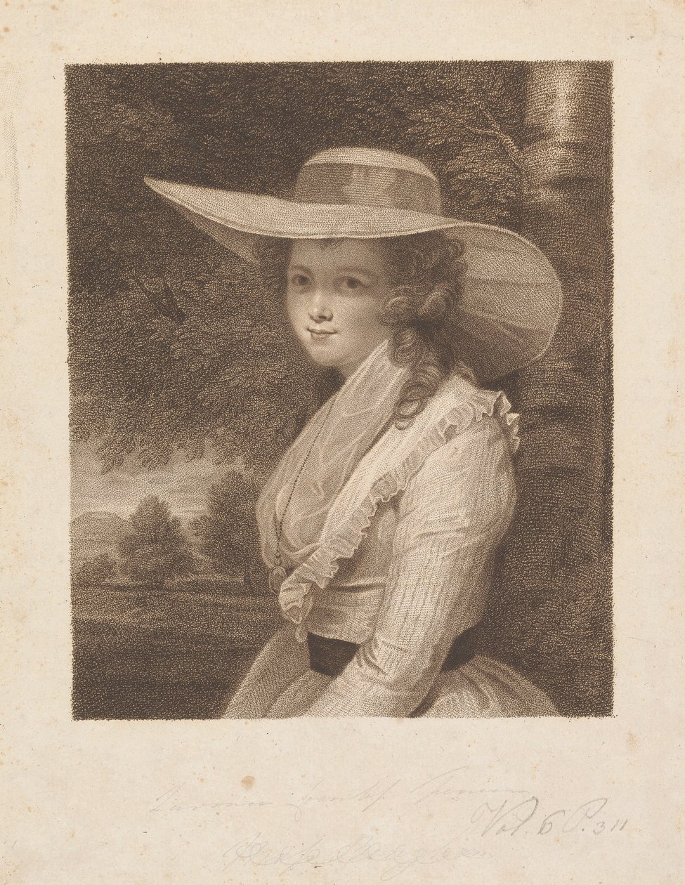 Lavinia Spencer (født Bingham), grevinde Spencer af Francesco Bartolozzi