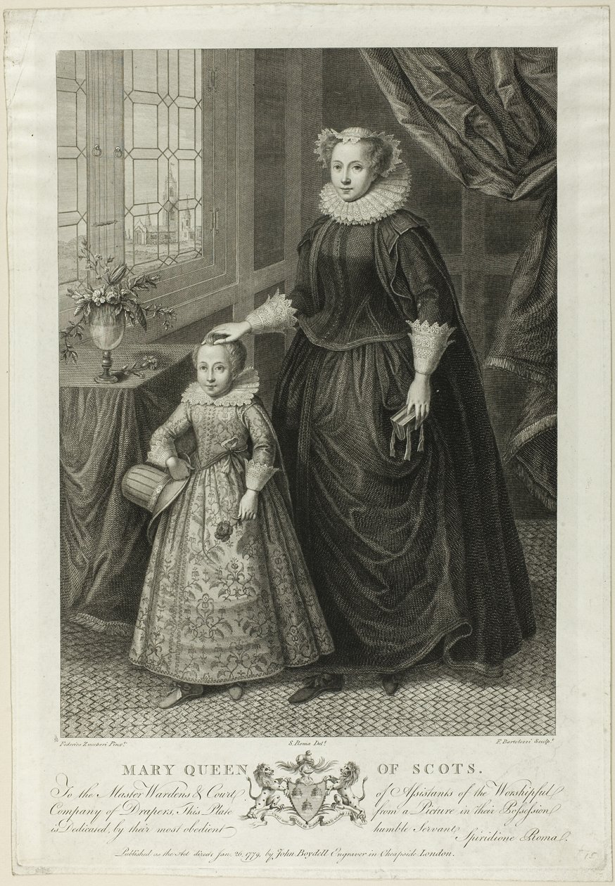 Mary Queen of Scots af Francesco Bartolozzi