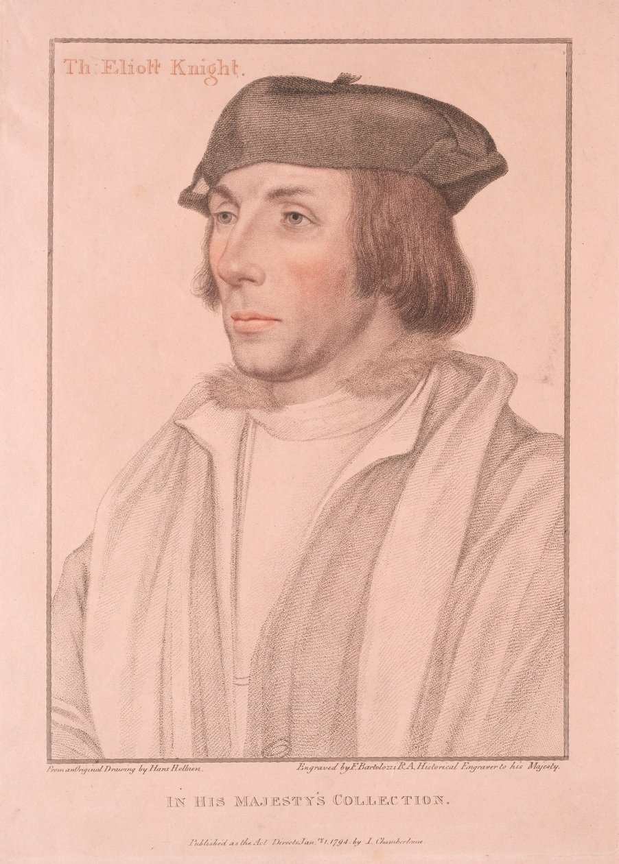 Sir Thomas Eliott, 1794. af Francesco Bartolozzi