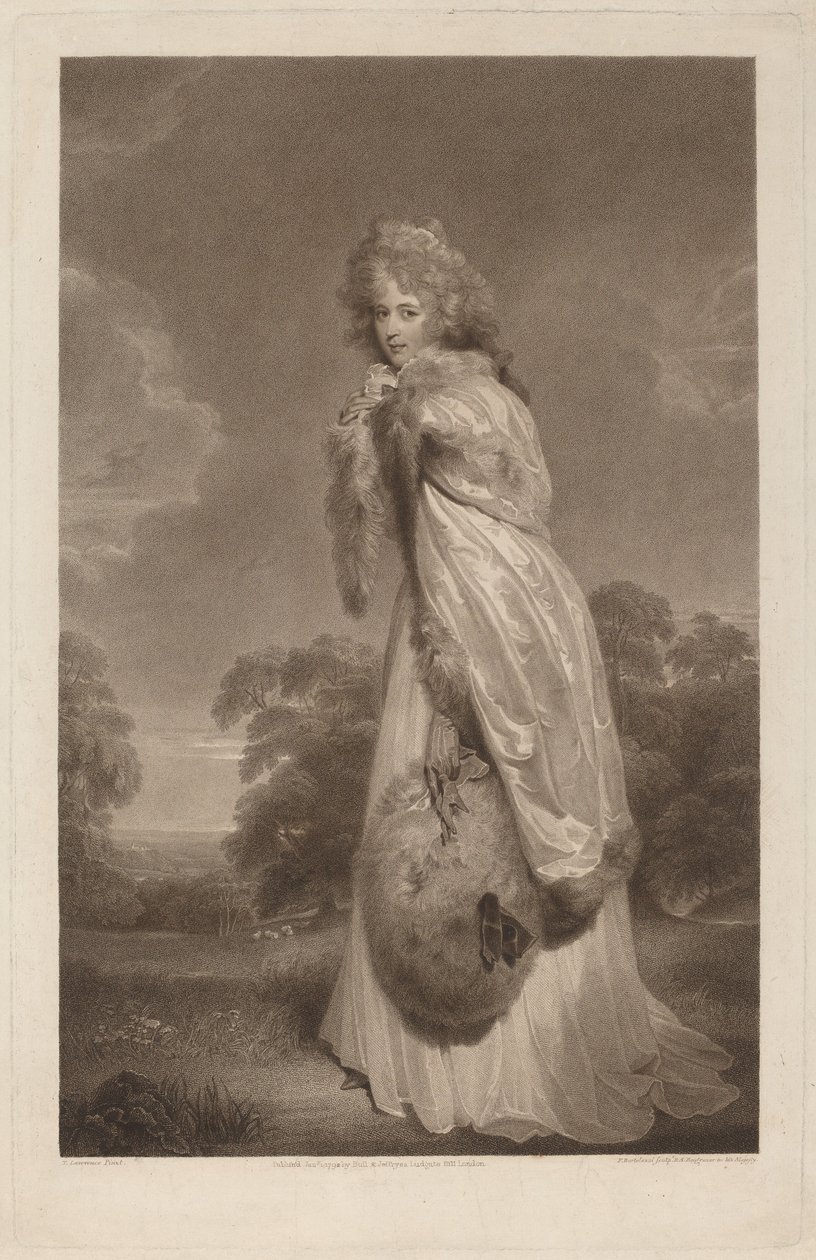Elizabeth Farran af Francesco Bartolozzi after Sir Thomas Lawrence