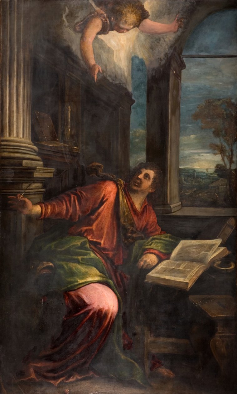 Johannes den Guddommelige, 1592. af Francesco Bassano the Younger