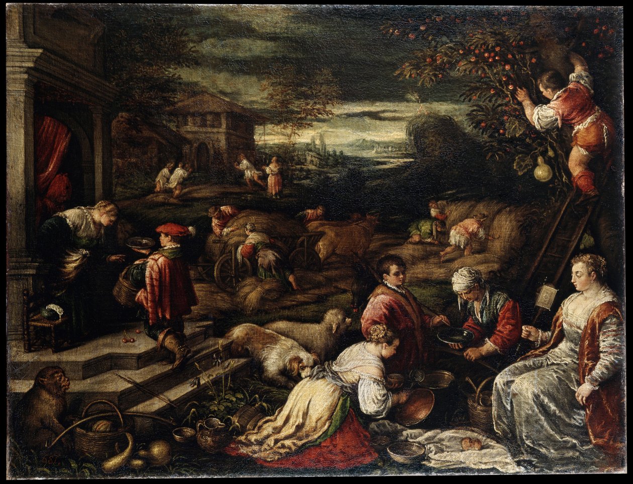Sommer, 1500-tallet af Francesco Bassano the Younger