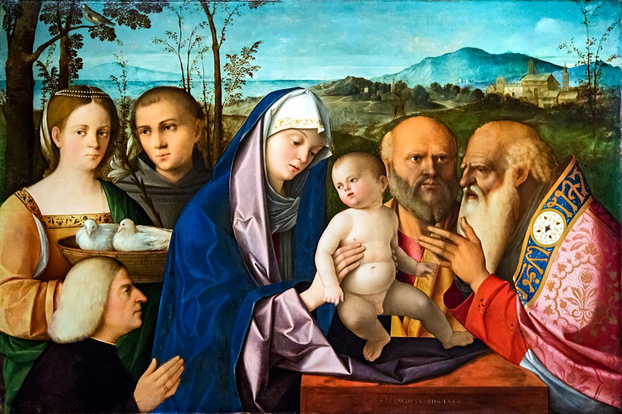 Præsentation af Jesus i templet af Francesco Bissolo