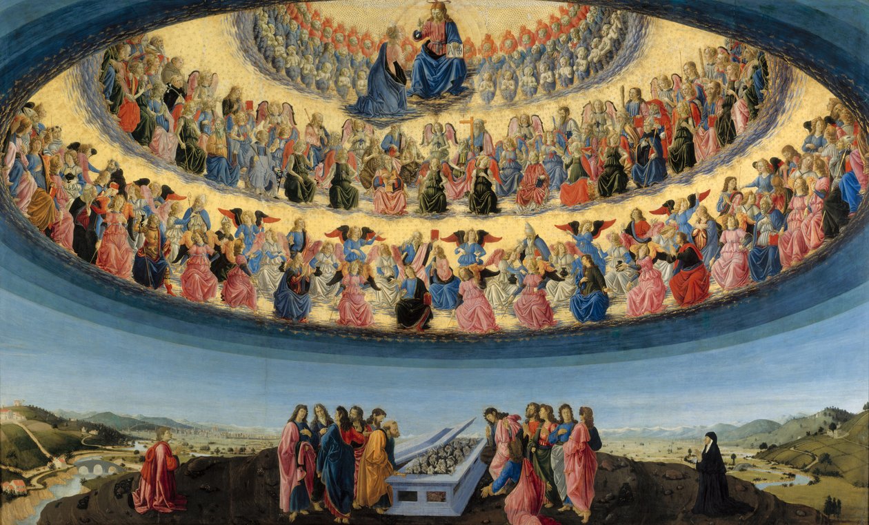 The Assumption of the Virgin, ca 1475 af Francesco Botticini