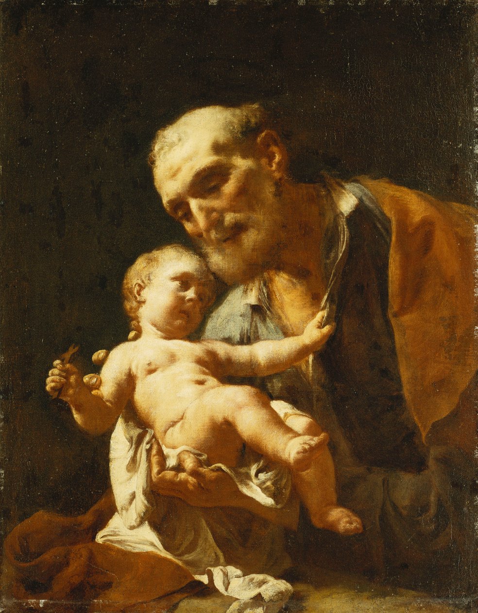 Sankt Josef og spædbarnet Kristus af Francesco Capella